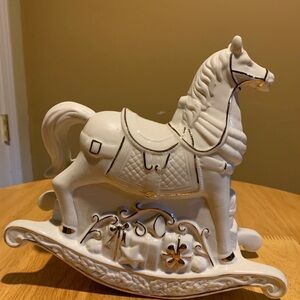 Porcelain Rocking Horse Music Box